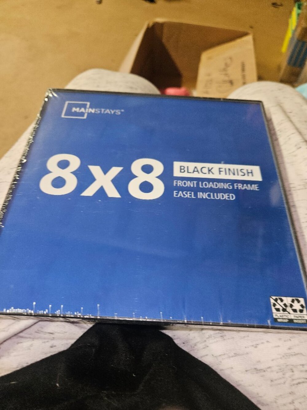 Mainstays 8x8 Black Picture Frame with Easel - 25% Off When You Bundle 5+ Items!